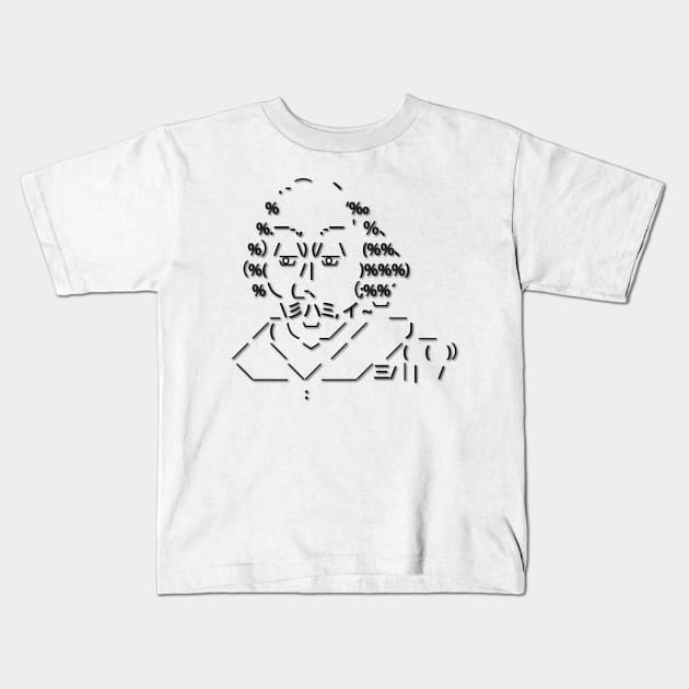 ASCII art Shakespeare Kids T-Shirt by kpcuk
